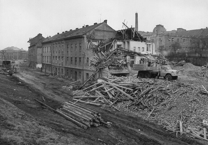 demolice Sirkov� ulice - 1987