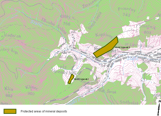 Protected areas of mineral deposits
