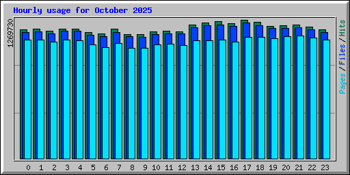 Hourly usage for October 2025