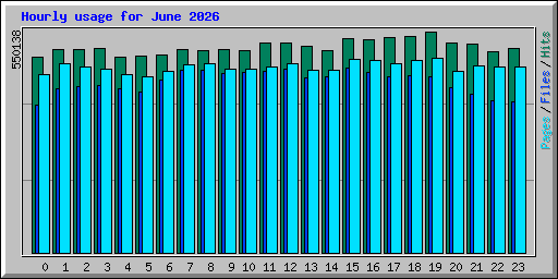 Hourly usage for June 2026