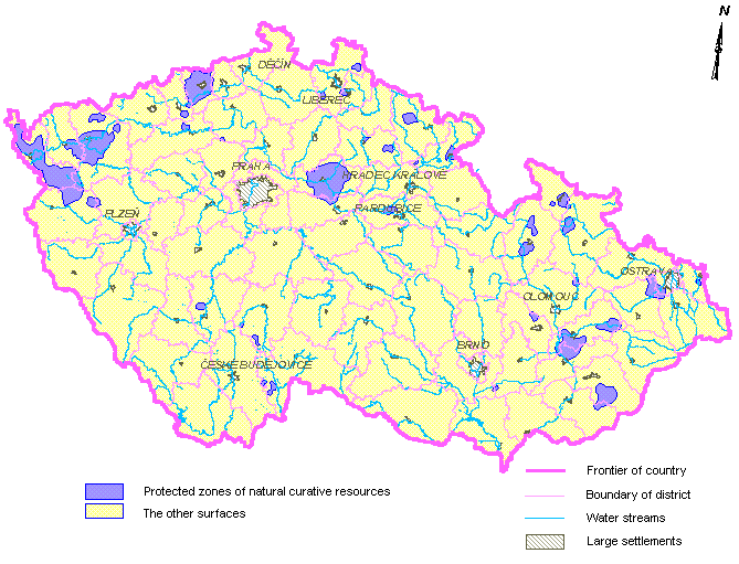 Protected zones of natural curative resources